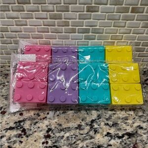 Lego Shaped Fillable Pastel Easter Eggs - 2 sets of 8